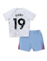 Aston Villa Moussa Diaby #19 Vieraspaita Lasten 2023-24 Lyhythihainen (+ shortsit)
